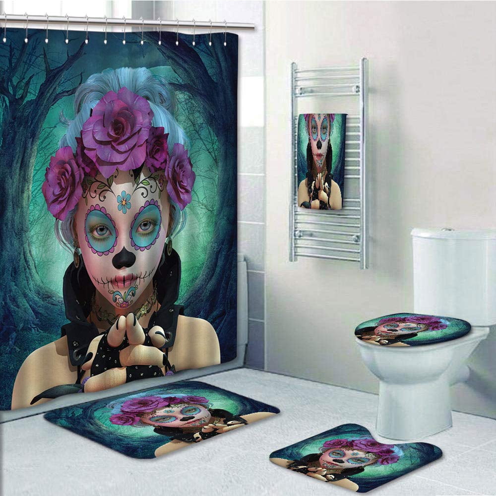 PRTAU Horror Scary Clown Like Girls Showing her Hands with Gloves an ...