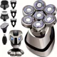 thumbnail image 1 of 7D bald shaver, men's anti-pinch electric shaver, 5 in 1 men's grooming kit with nose hair trimmer, men's beard trimmer, men's waterproof rechargeable electric shaver, 1 of 1