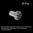 thumbnail image 3 of Unique Bargains M5x12mm Plastic Phillips Machine Screws, PC Flat Head Machine Bolts 25 Pack, 3 of 4
