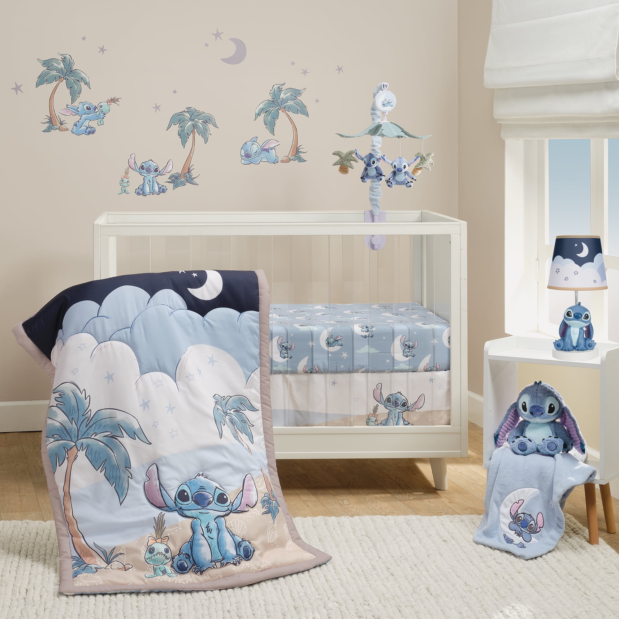 Bedtime Originals Disney Stitch Mural-Like Nursery Wall Decals / Stickers