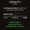 thumbnail image 3 of Gravity Coffee, Signature Blend (Medium Roast) 12oz Bag of Ground Coffee, Notes of Hazelnut and Chocolate, Bold and Smooth Flavor, 3 of 5