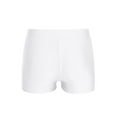 thumbnail image 3 of Mufeng Kids Girls Athletic Gymnastics Booty Shorts Yoga Workout Ballet Dance Shorts Tumbling Bottoms White 10, 3 of 6