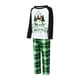 thumbnail image 3 of Conjuntos de pijamas navideños a juego para toda la familia Fiomva, ropa de dormir de manga larga, conjunto de pijama a cuadros navideños para parejas, mujeres y hombres, 3 of 8