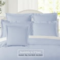 thumbnail image 3 of Nestl Pillow Sham Set of 2, Premium 1800 Series Double Brushed Bed Pillow Cases, Ice Blue, Euro 26" X 26", 3 of 5