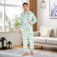 thumbnail image 3 of joogoo Hedgehog Leaves Green Unisex Adults Onesies Pajamas Jumpsuits L, 3 of 7