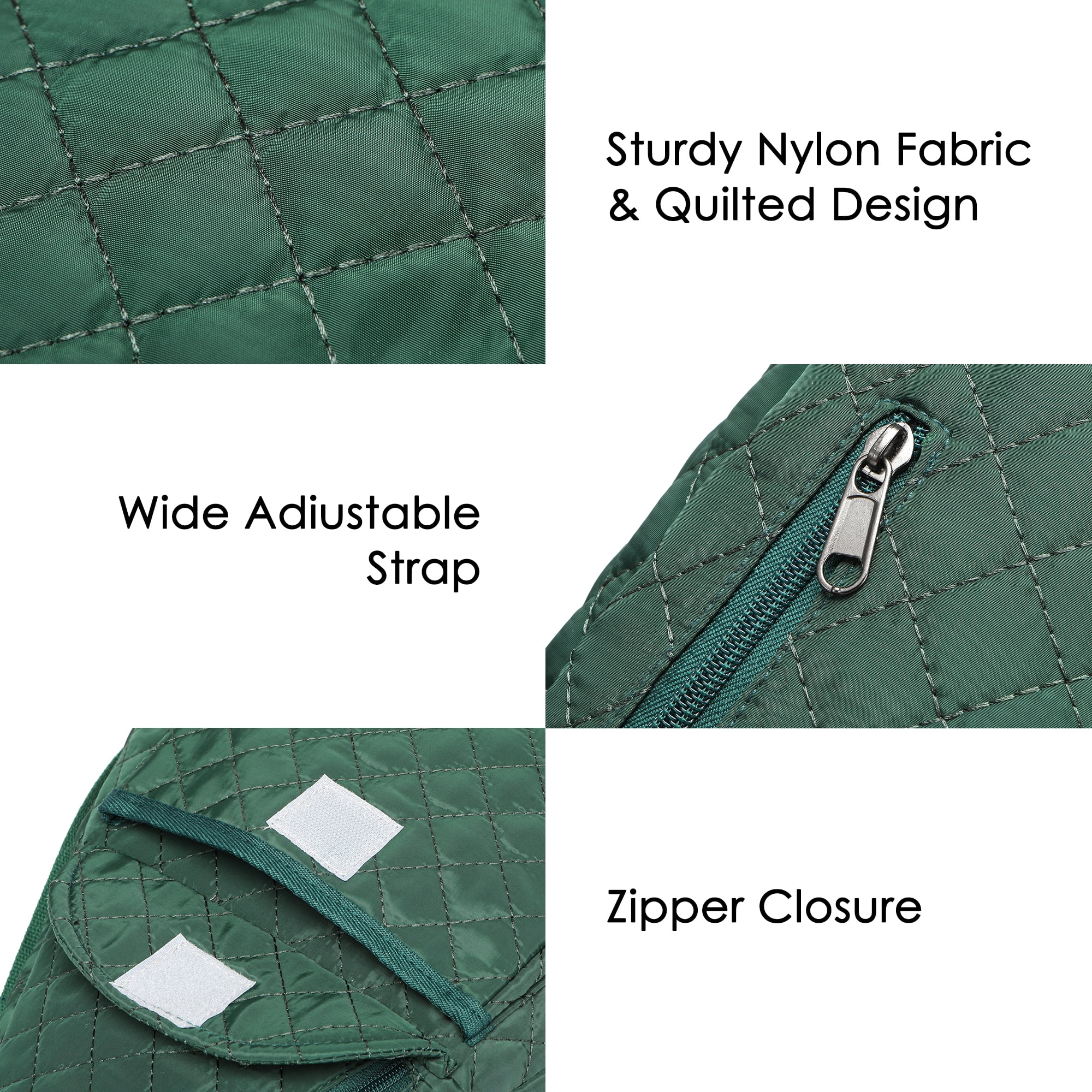 2-Piece Unisex Quilted Nylon Sling Bag Set – Large-Capacity Crossbody Bags with Chest & Shoulder Wear Options, Ideal for Travel, Hiking, Work & Commute