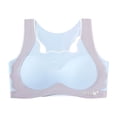 thumbnail image 5 of Girls Soft Training Bras Seamless First Bra Girls Sports Bras Longline Crop - No Pads, Chest Double Lined Blue 10-13Y, 5 of 8