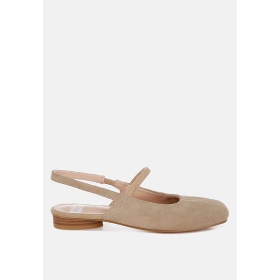 Bounzi Soft Suede Leather Slingback Sandals