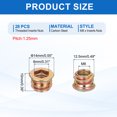 thumbnail image 2 of 28Pcs Threaded Inserts Nuts, M8x10mm Hex Socket Drive Nut Inserts for Wood, 2 of 6