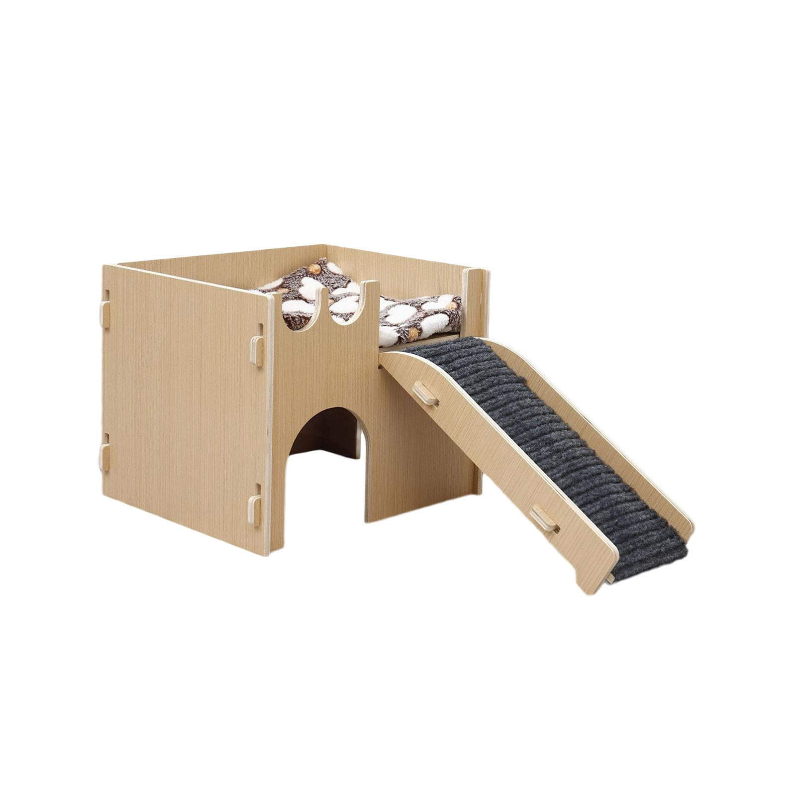 Toysmith Hamster Hideout Hut Play House Ladder en Cage Decor Exercise Toys Hamster House and Habitat for Gerbils Mice Gerbils