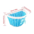 thumbnail image 5 of Kids Bicycle Front Basket with Ribbon – Universal Plastic Storage Basket for Bikes, Scooters, and Balance Bikes, 5 of 7