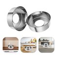 thumbnail image 1 of HAMPPLIES 2Pcs Stainless Steel Cotton Candy Maker Basins with Seamless Edge for Easy Cleanup Silver, 1 of 8