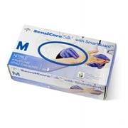 SensiCare Silk Nitrile Exam Gloves,Blue,Small MDS7584H