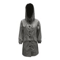 thumbnail image 3 of Hontri Fashionable Women's Long Sleeve Solid Pocket Cardigan Button Top Sweater Knit Hooded Coat on Sales, Plus Size Coat for Women, 3 of 8