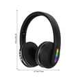 thumbnail image 3 of Back to School Supplies Clearance Headphones Wireless Bluetooth Headset Subwoofer Bluetooth Mobile Computer Game Music Sports Game Headphones With LED Lights, 3 of 8