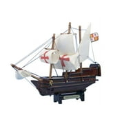 Handcrafted Model Ships Santa Maria-7 Santa Maria 7 in. Decorative Tall Model Ship