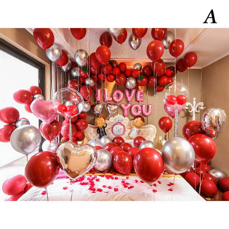 Wedding Room Decoration Wedding Balloon Combination 10 Inch Red ...