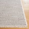 thumbnail image 3 of SAFAVIEH Lasa Tranter Solid Polyester Area Rug, Light Grey, 8' x 10', 3 of 8