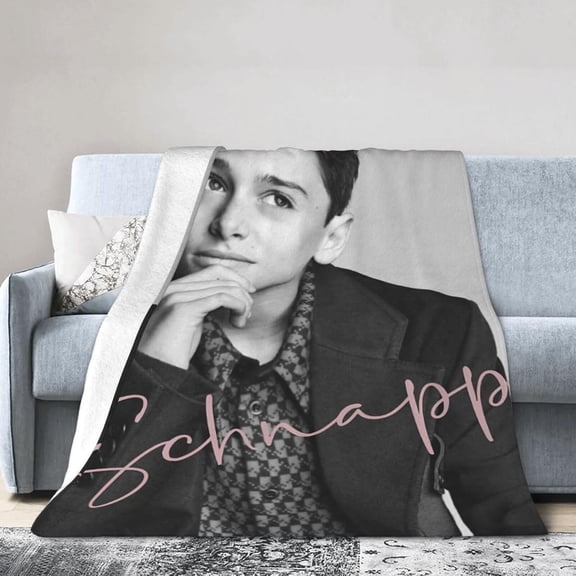 Noah Schnapp Blanket Soft Warm Fleece Blanket for Sofa Office Car Camping Yoga Travel Throw Blankets 50"X40"