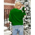 thumbnail image 2 of HSHDLDF Chandail de Noël Laid pour Femmes Père Noël Flocon de Neige Tricoté Chandail à Manches Longues Col Rond, 2 of 4