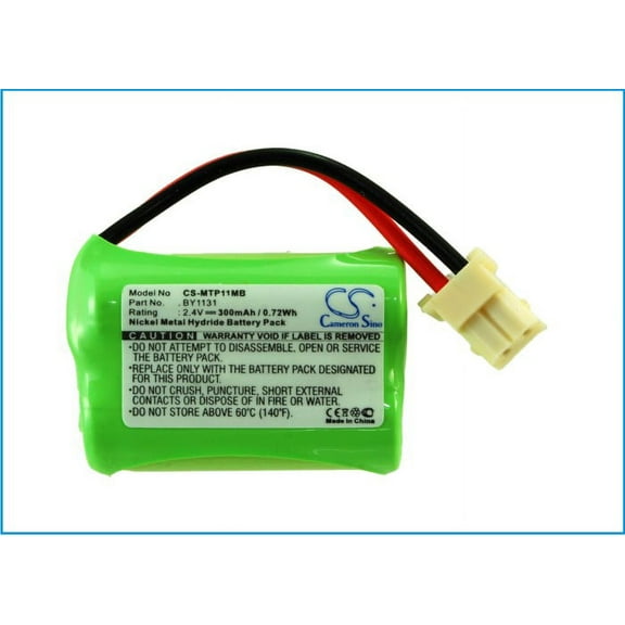 Battery for Motorola MBP11 BY1131 Baby Monitor CS-MTP11MB 2.4v 300mAh Ni-MH