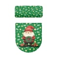 thumbnail image 5 of HELLHERO Santa Claus Elastic Edge Toilet Seat Cover Replacement Soft Fits All Toilet Shapes Washable and Reusable Toilet Top Cover Set Elastic Bottom Household, 5 of 8
