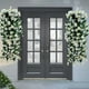 thumbnail image 1 of Cesta Colgante de Pared con Lirios Artificiales de Ratán (2 Unidades) | Decoración para Bodas de Interior y Exterior | Flores de Seda y Plástico En Rosa Intenso, Blanco, Rojo y Morado, 1 of 6