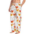 thumbnail image 2 of Balery Cute Fox with Heart print Men's Pajama Pants,Ultra Lightweight Pjs,Lounge Pant-Large, 2 of 9