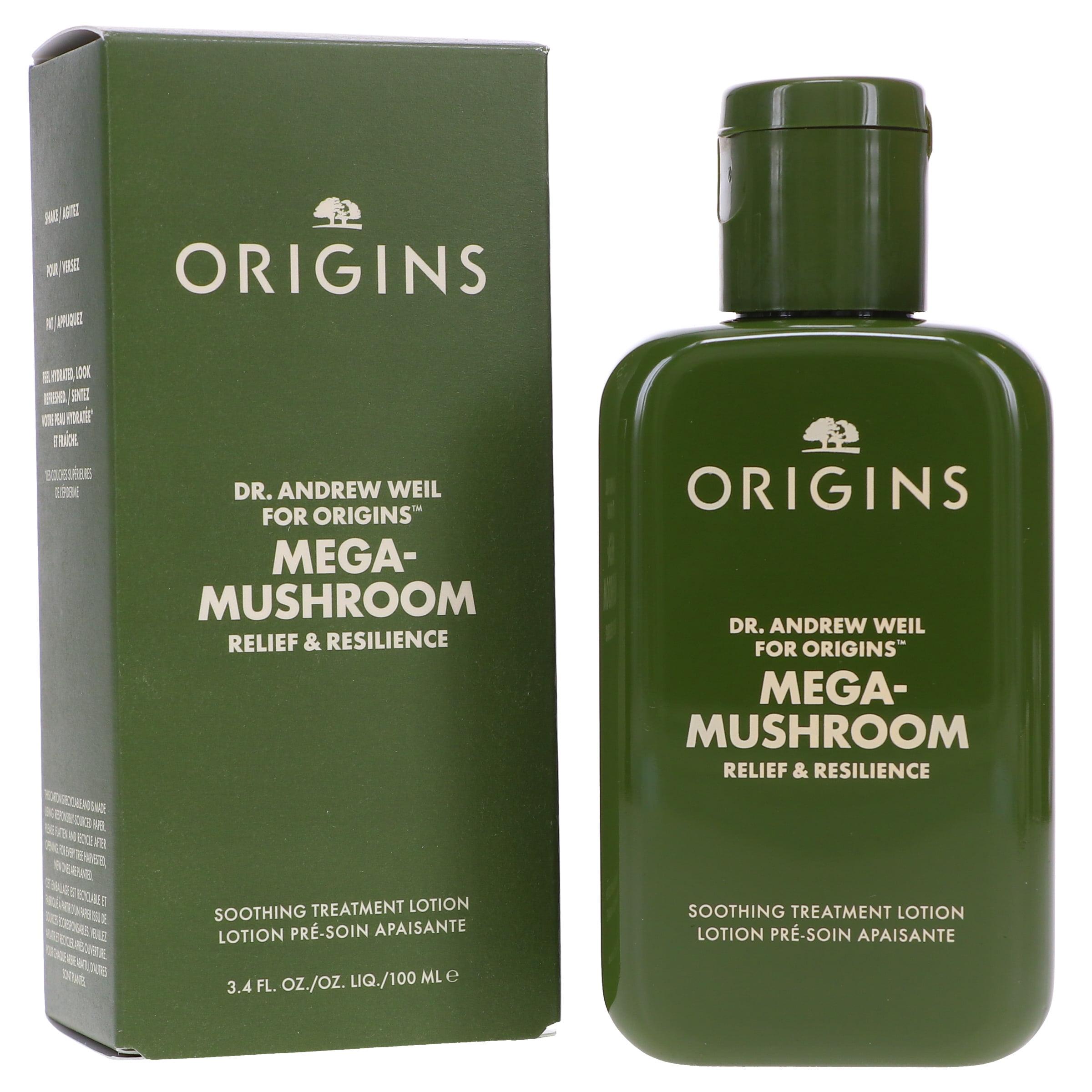 Origins Dr. Andrew Weil for Origins Mega-Mushroom Relief & Resilience Soothing Treatment Lotion Upgrade 3.4 oz
