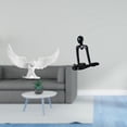 thumbnail image 2 of Estatua de ángel pensador de resina, figura abstracta de , artesanía, decoración, adorno, escultura para oficina, inauguración de la casa, estanter, 2 of 8