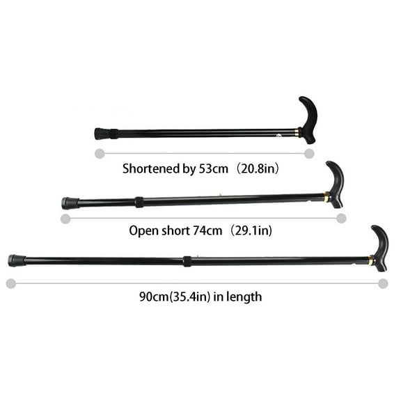 Dusknt Clearance Sale! Household Detergent, Elderly Walking Stick Stick Alloy Telescopic Walking Two- Elderly Non-Slip for the Aluminum Tools & Home Improvement, 1X Crutch