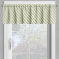 thumbnail image 4 of Ambesonne Retro Valance & Curtain, Bias Green Stripes, 55"x30", Jade Green and Cream, 4 of 6