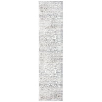 SAFAVIEH Orchard Eglantine Damask Runner Rug, Grey/Light Grey, 2'2" x 9'