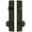 Timeless Bronze, variant on Grandeur Carr  Tall Plate Single Cylinder One Piece Knobset with Windsor Knob