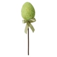 thumbnail image 3 of CoreLiving Artificial Easter Flowers Glitter Egg Plant Picks Wooden Stake Decoration for Spring Vase Filler Wreath Making Crafts Tree Ornaments, Assorted Colors, 3 of 9
