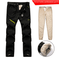 thumbnail image 2 of Pantalones de senderismo desmontables con forro polar para exteriores para hombres y mujeres, pantalones de esquí cálidos de lana de cordero gruesa impermeables para invierno, 2 of 6