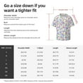 thumbnail image 7 of Xecao offers the Butterflies on Polka Dots for Men's Casual Short-sleeved Shirt, a button-up collared shirt with a pocket, perfect for beach vacations and yacht travel in the X-Large size., 7 of 7