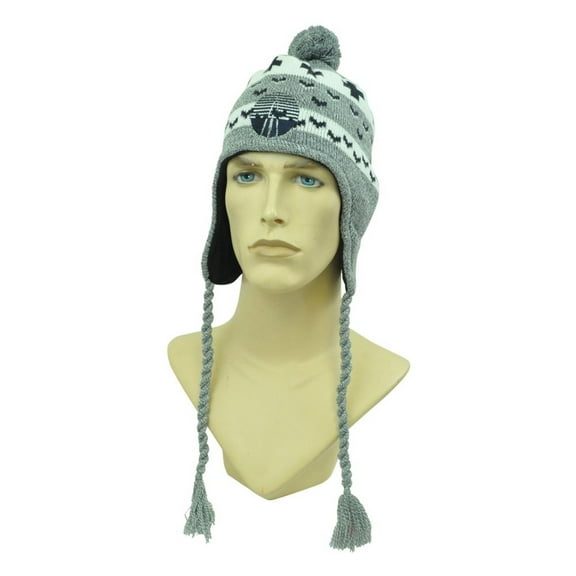 NCAA Top the World Scoolcraft College Ocelots Fleece Ear Flap Tassel Beanie Knit