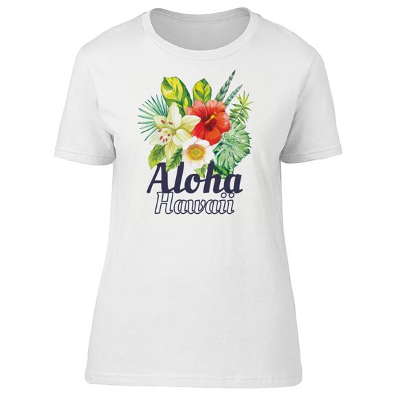 Aloha Hawaii. Exotic Flowers T-Shirt, 2XL