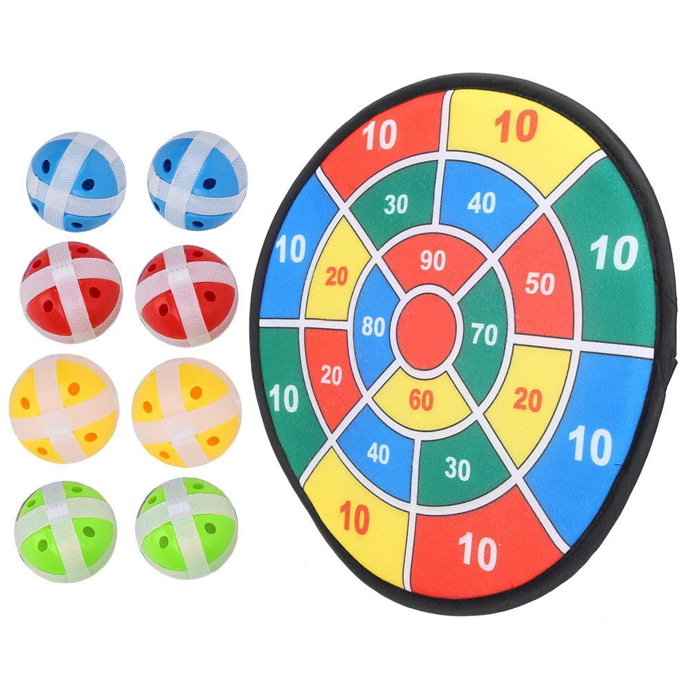 LYUMO Dartboard Set with 8 Balls Colorful Lint Dart Board Game for