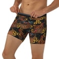 thumbnail image 3 of Rateoe Chicken Rooster Print Men’s Underwear Boxer Briefs Soft Comfortable Underwear Boxer Briefs, Long Leg Briefs,Anti-chafing Boxer Briefs, 3 of 7
