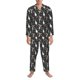 thumbnail image 3 of Fotbe Christmas cute deer old man Pijama de Hombre con Estampado de Manga Larga, Conjunto de 2 Piezas, Ropa de Dormir Suave y Cómoda con Bolsillos-XX-Large, 3 of 7