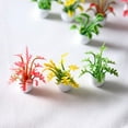 thumbnail image 5 of Zhaomeidaxi 6 Pieces Potted Plants Miniature Artificial Plant Model Mini Flowerpot Fake Mini Plant Model Figure for 1:12 Decor Mini Garden, 5 of 8