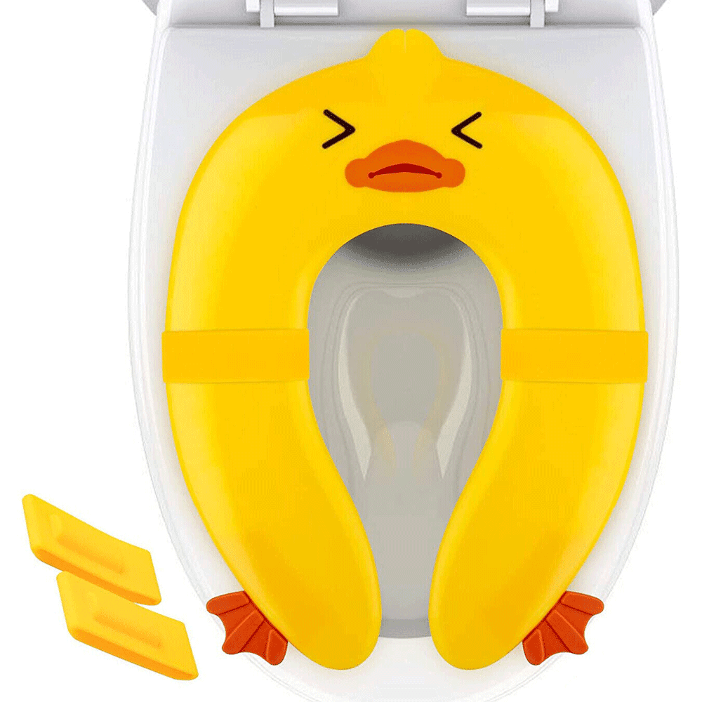 Travel Aid Folding Portable Potty Training Toilet Seat Cover Liner Portable  Reusable With Non-slip Silicone Pads And Carry Bag, For Babies, Toddlers,  Kids 