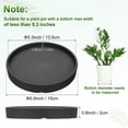 thumbnail image 3 of Uxcell 1-Pack Bandejas de Cerámica para Plantas, Bandejas de Goteo para Macetas de 5.3 Pulgadas ID, [5.9 Pulgadas OD, Negro], 3 of 6
