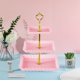 thumbnail image 4 of Exhibidor de frutas y dulces para fiestas KTV, soporte de frutas secas de 3 niveles, elegante mesa de aperitivos para bodas y sala de estar, plato de frutas de gran capacidad, diseño, 4 of 8