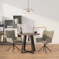 thumbnail image 1 of vidaXL Swivel Dining Chairs 2 pcs Light Grey Velvet, 1 of 5