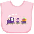 thumbnail image 3 of Inktastic Easter Bunny Rabbit Egg Train Boys or Girls Baby Bib, 3 of 4