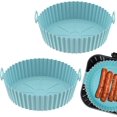 thumbnail image 2 of 2x Silicone Air Fryer Pot For Handle Baking Basket Accessories Pan, 2 of 5