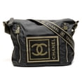 thumbnail image 1 of Pre-Owned CHANEL Coco Mark Sport Line Shoulder Bag Black WS26423, 1 of 13